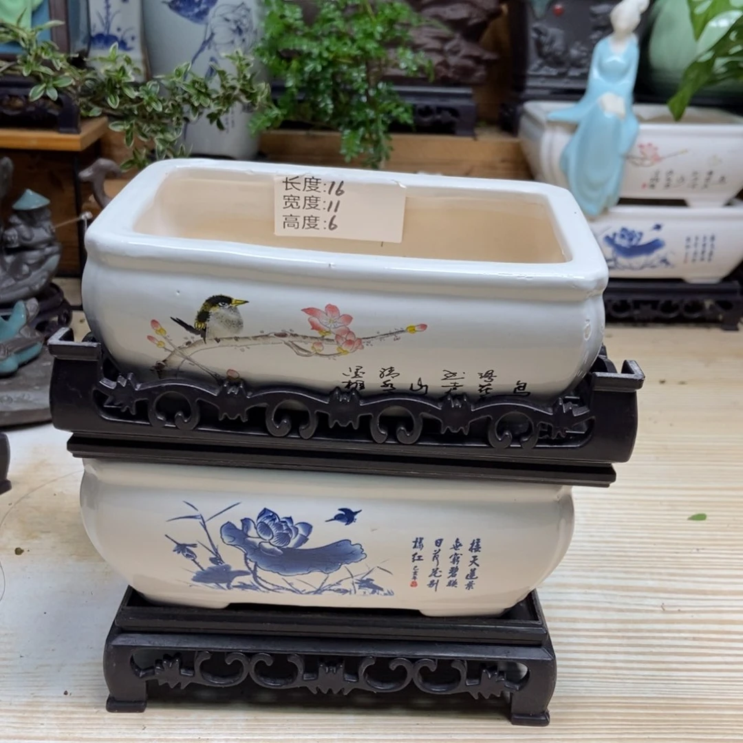 瓷片陶瓷花盆陶瓷艺术