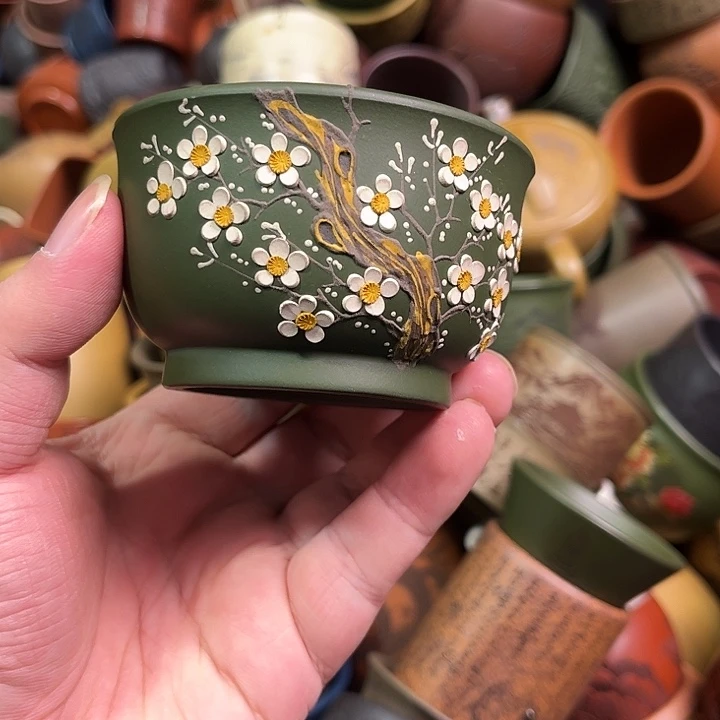 紫砂茶杯全手工紫砂主人杯