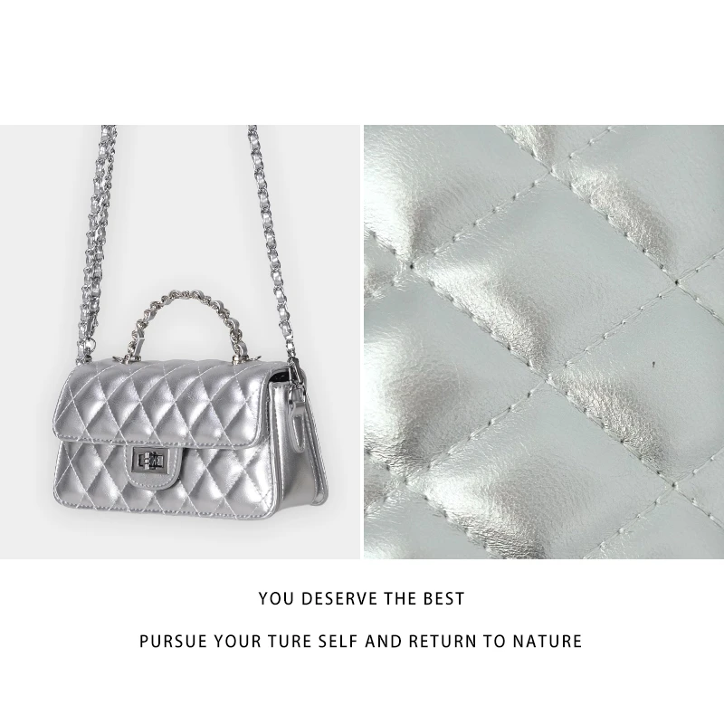 【尚恩CC】GQ-80931-银色-轻奢时尚女士新款手提单肩斜挎包