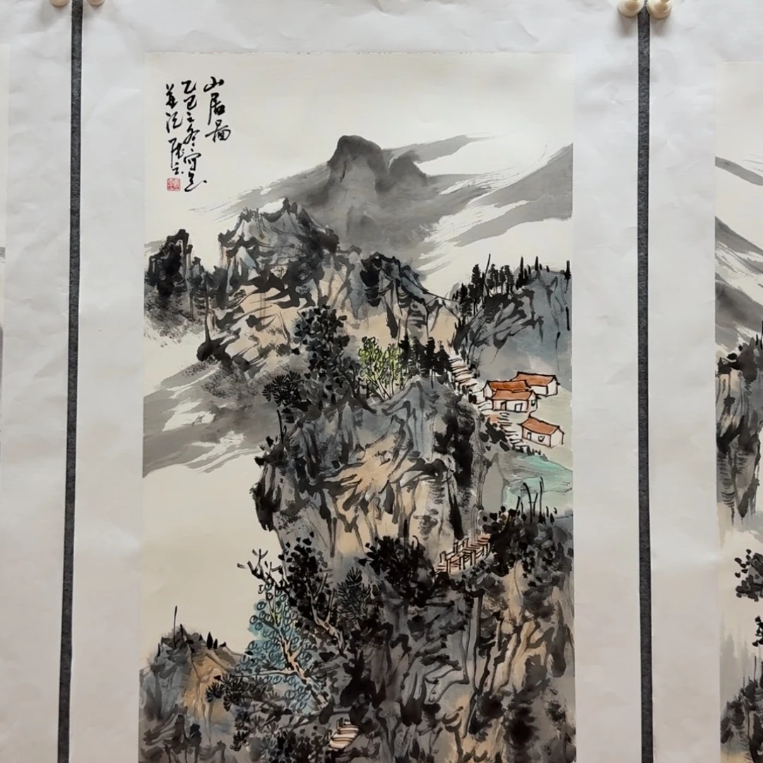 国画周发展三尺山水