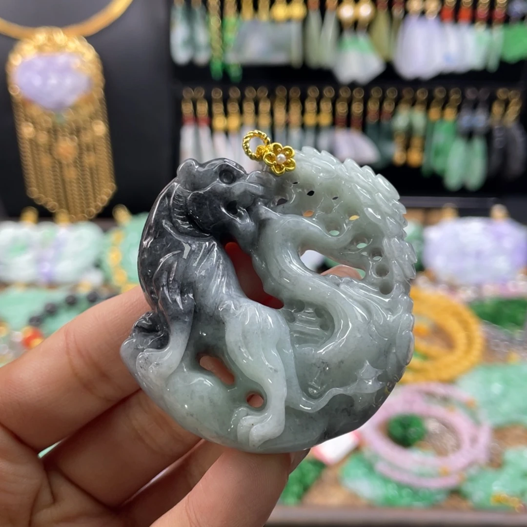 颈饰未镶嵌翡翠代编织
