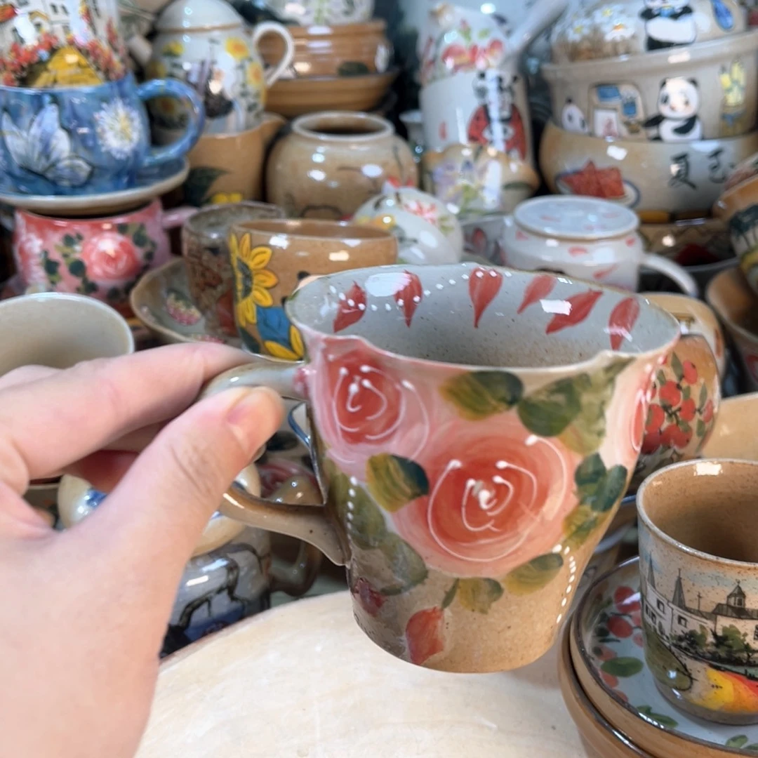 景德镇手工手绘杯