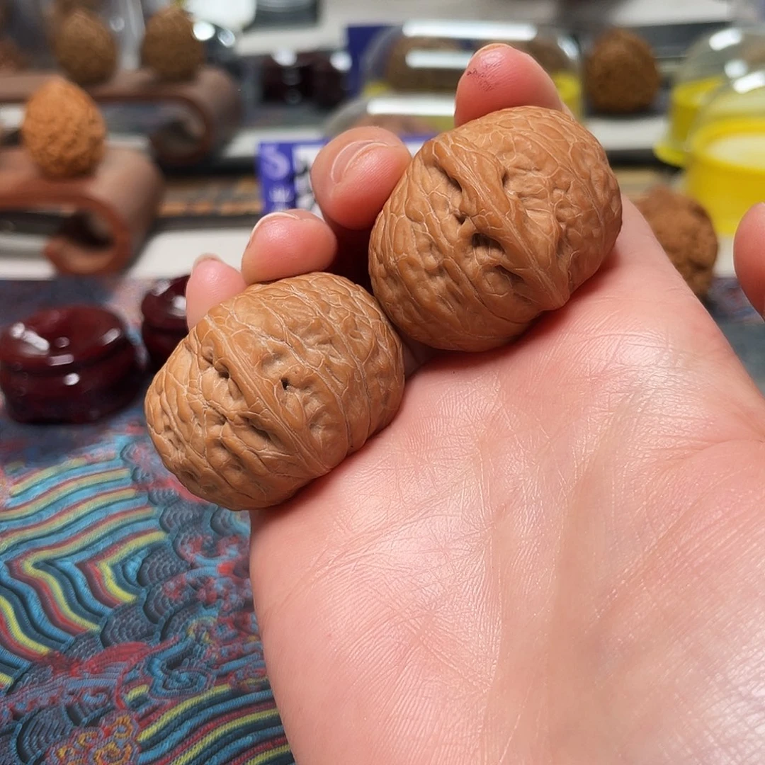 文玩核桃把件双***徐铁锤41全