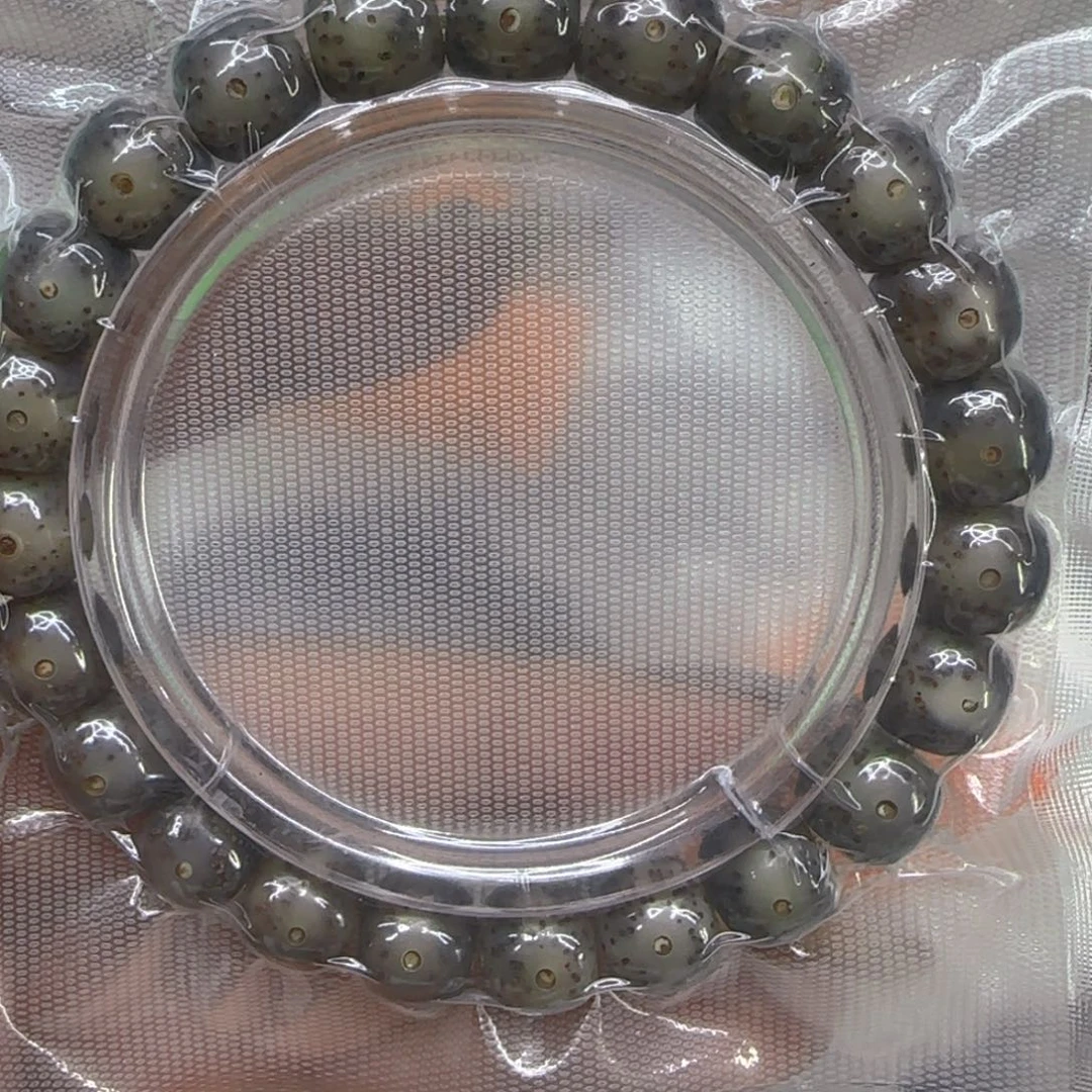 星月菩提手串60殿堂黑冰星月菩提1.0桶单圈