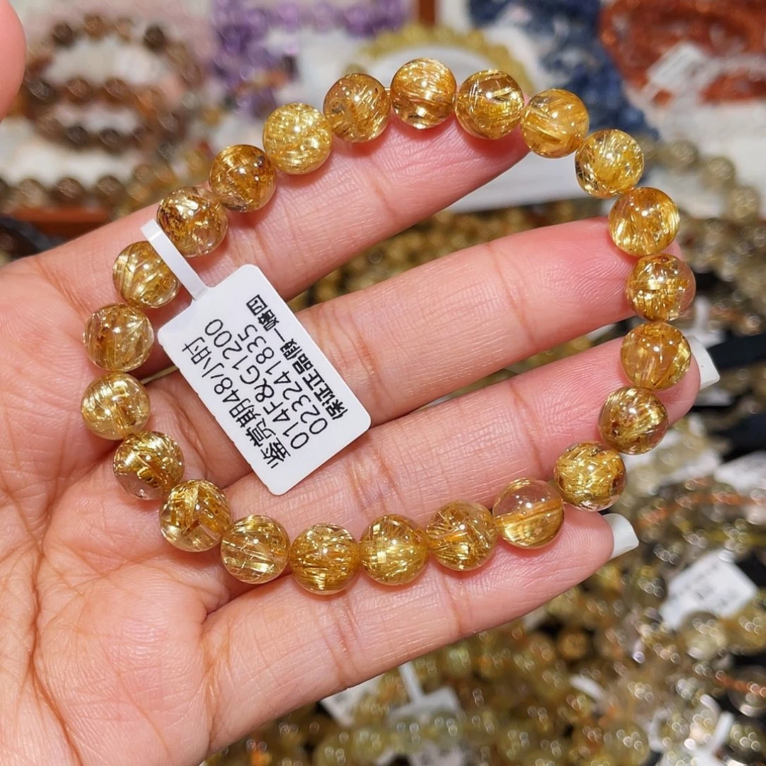 未镶嵌水晶手串钛金8m