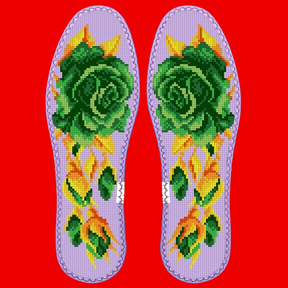 45码精密十字绣鞋垫可选花样