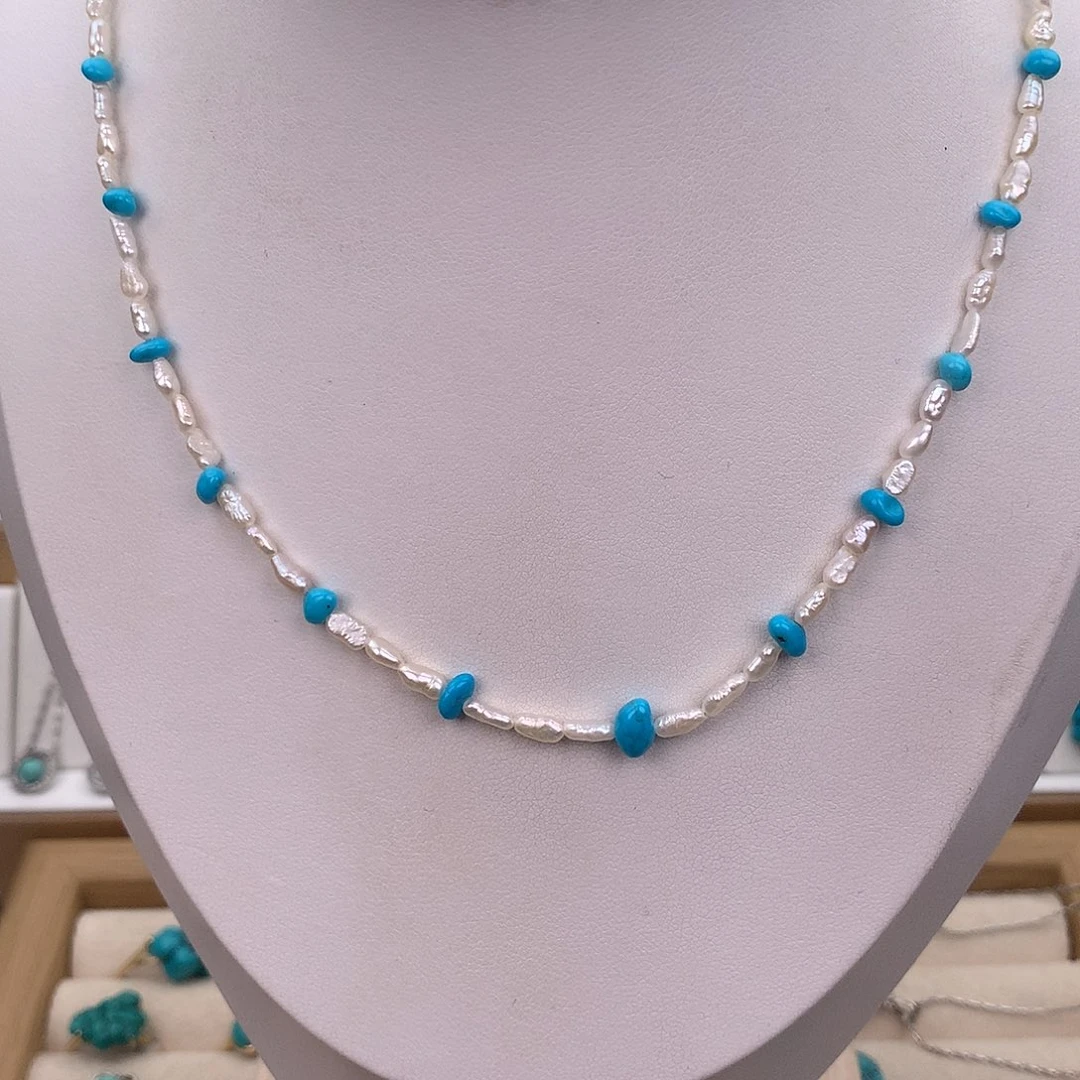 绿松石未镶嵌颈饰