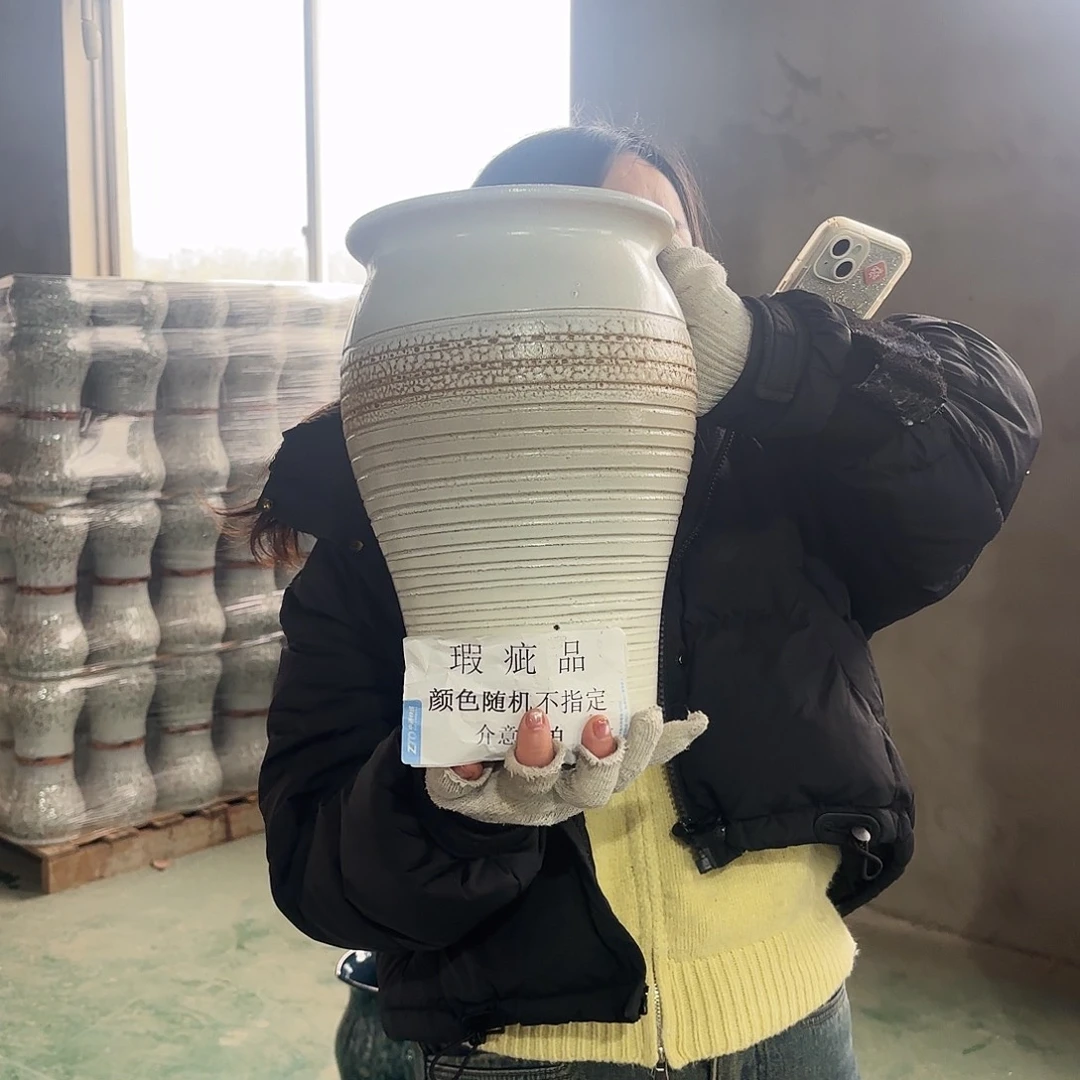 瑕疵一个高32/20红陶