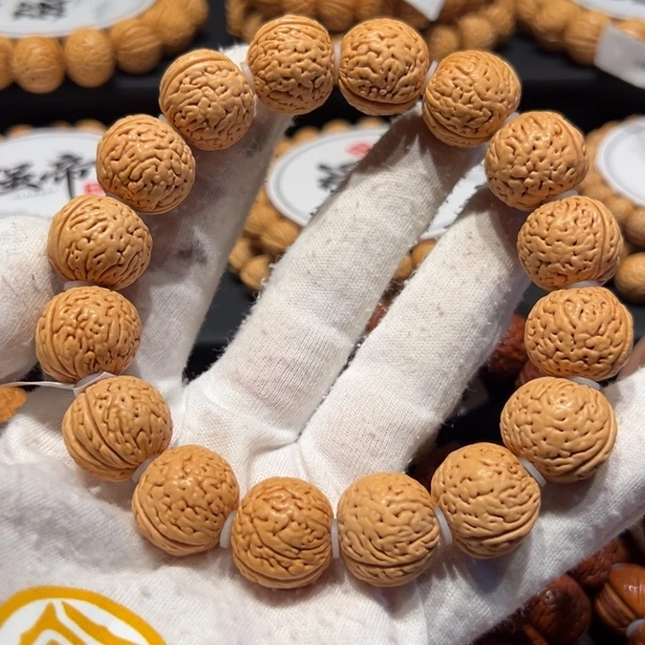 栀***°桃核手串8精品野生籽16.8