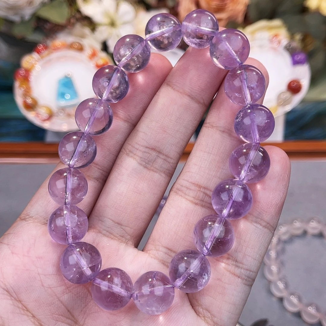 未镶嵌水晶手串薰衣草11m