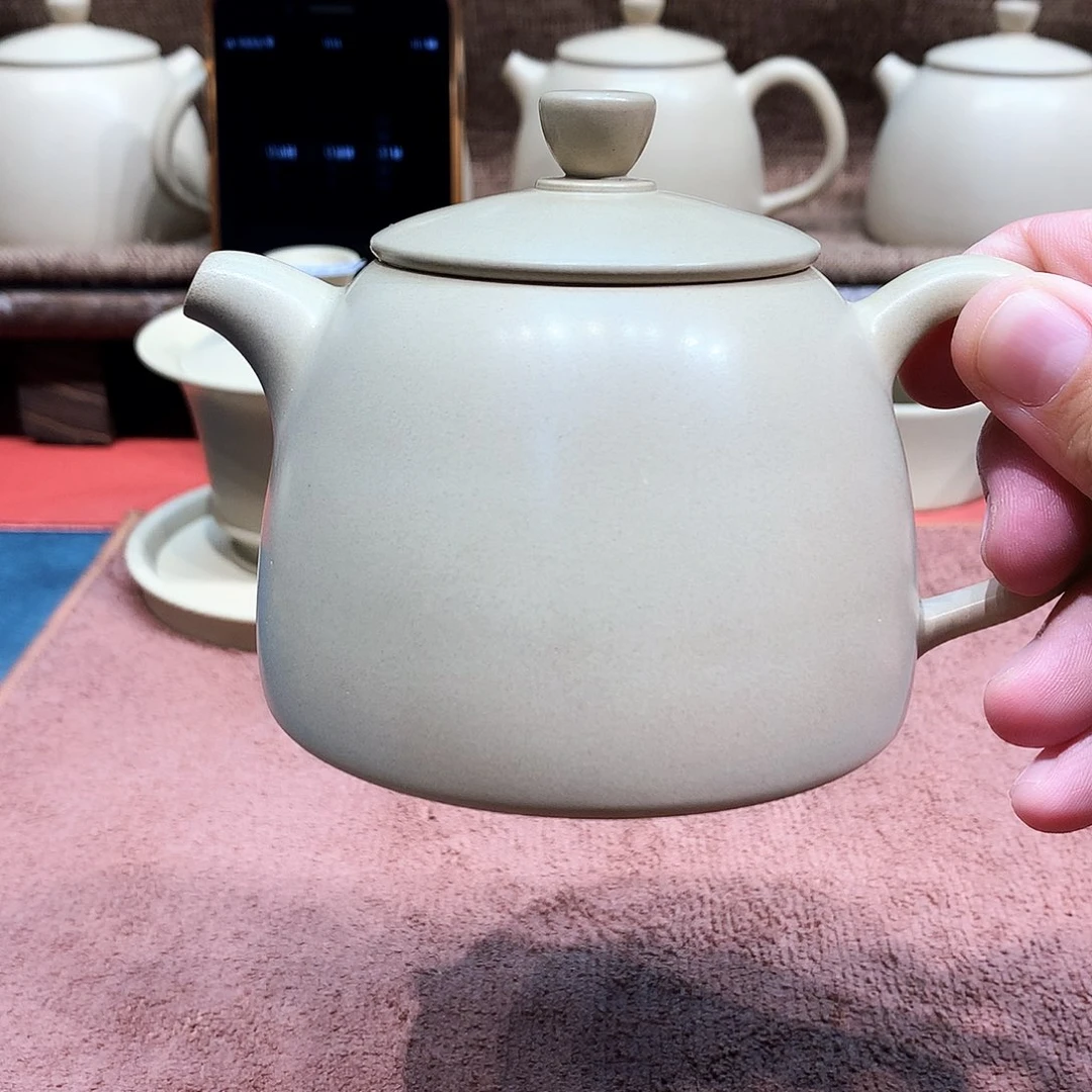 泥塑?****?放漏秦权壶200毫升弯嘴瑕疵