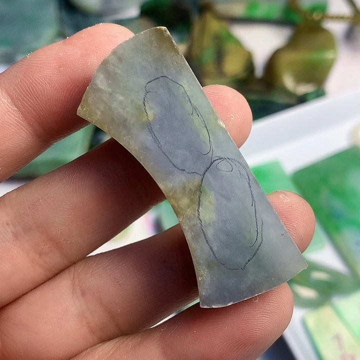 翡翠散珠天然翡翠A货挂件