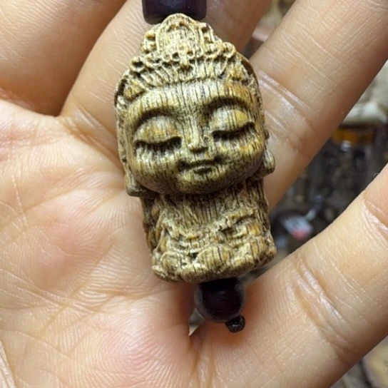 沉香碎屑沉香菩萨棋宝宝佛 3 克