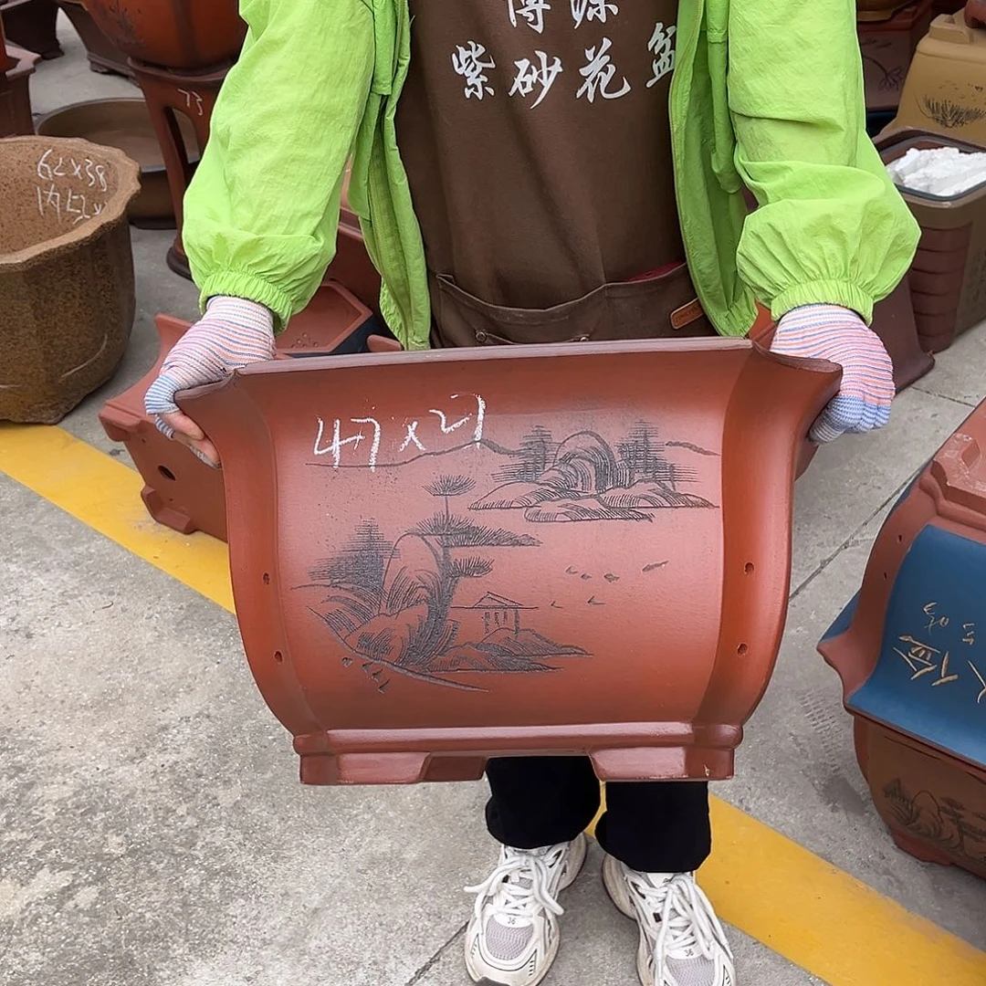 紫砂花盆盆景艺术