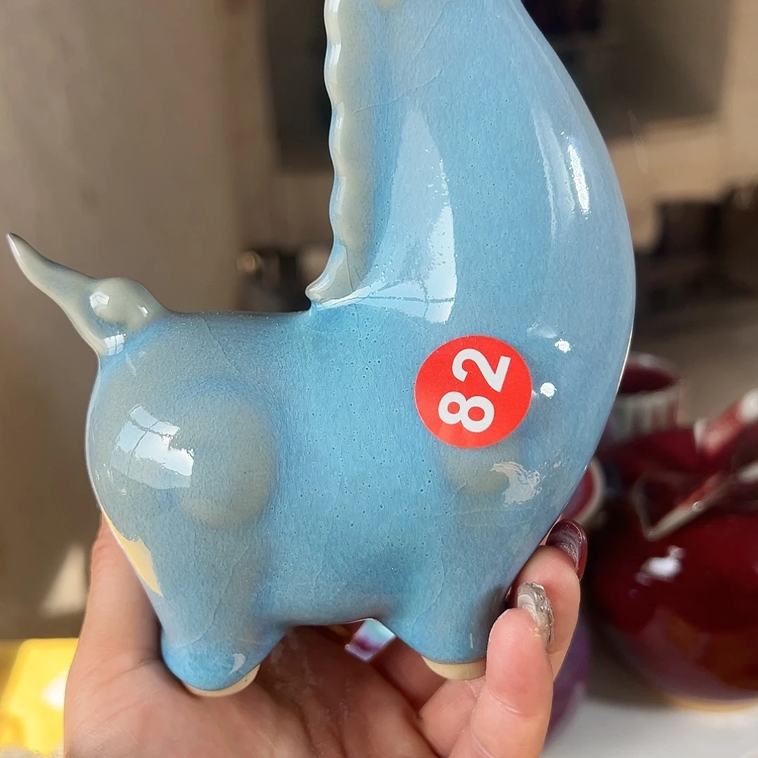 摆件郑家钧窑摆件微瑕