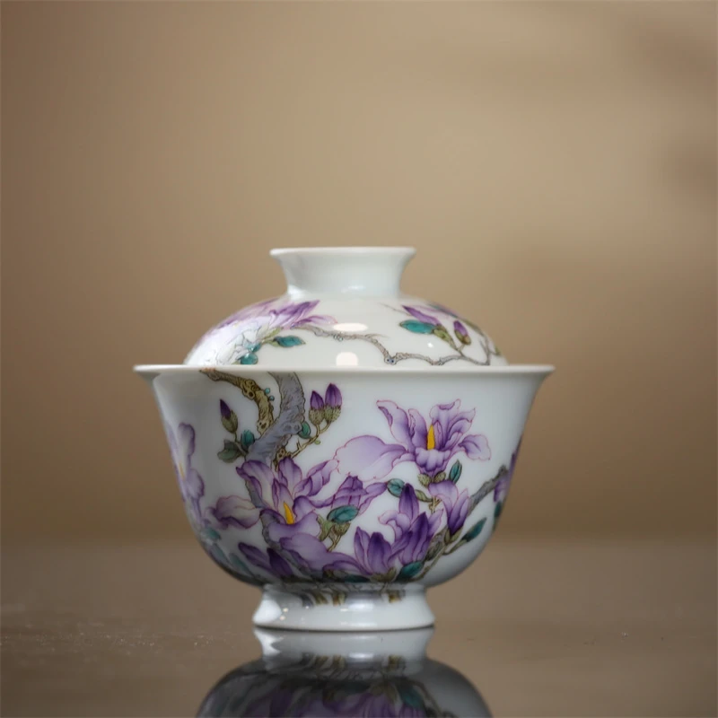 YZT-3295[学茶严选]过墙玉兰盖碗