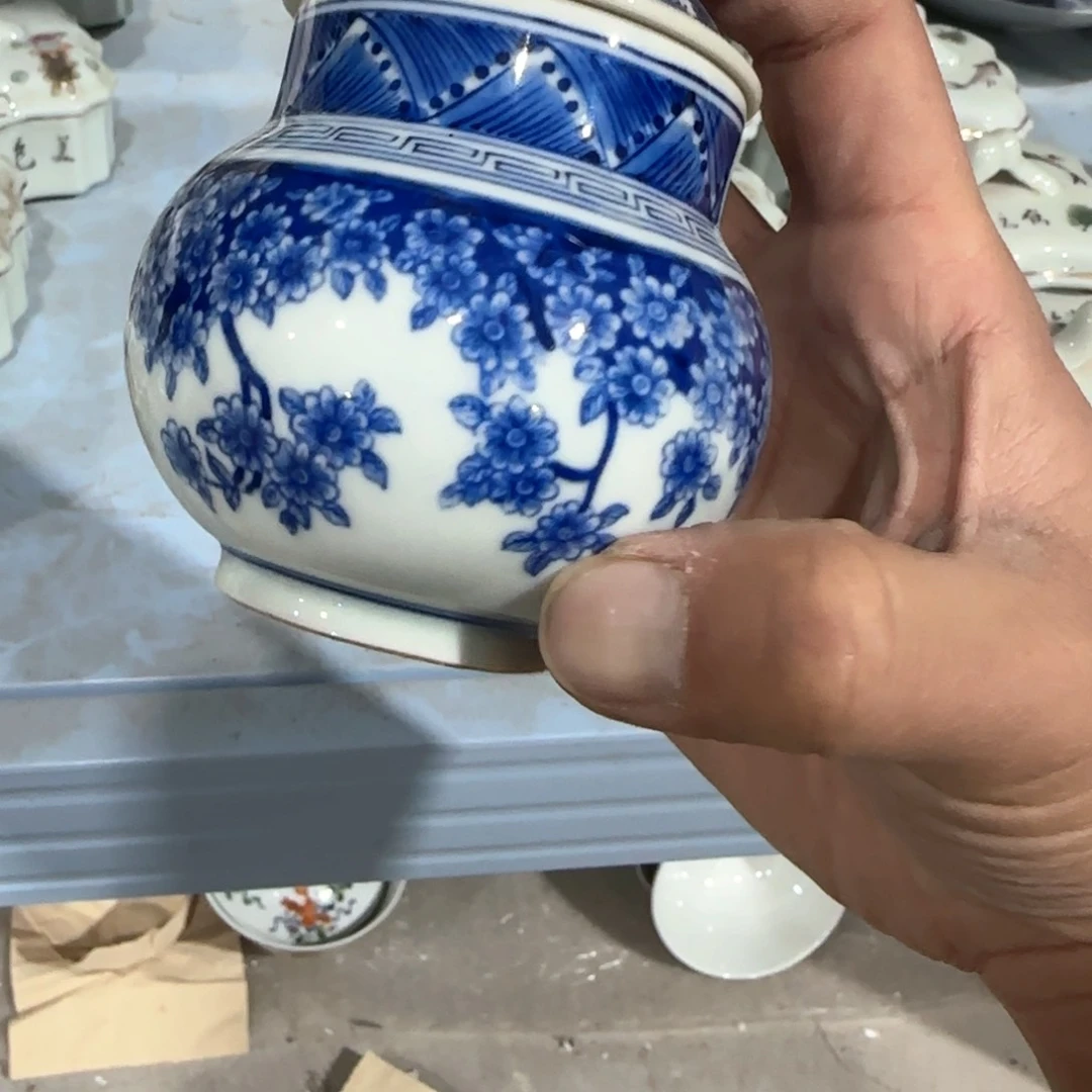 瓷片摆件手绘瓷器全部处理
