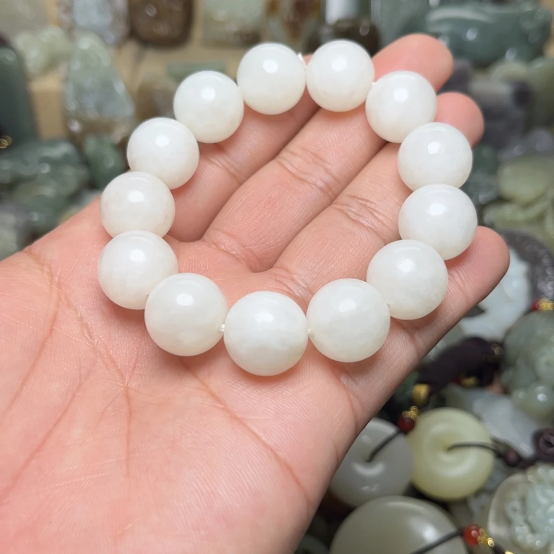 和田玉未镶嵌颈饰直径16结构大