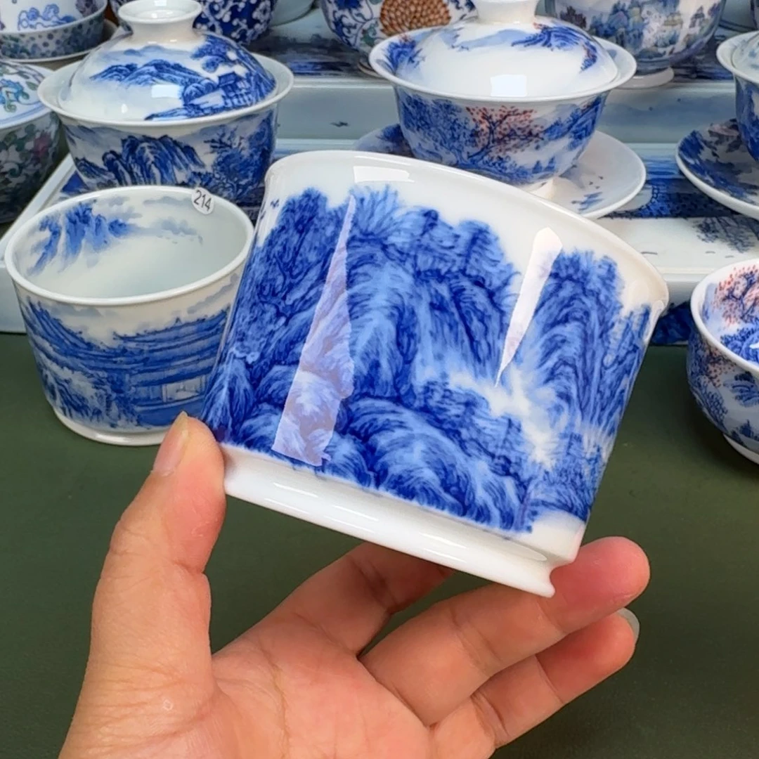 景德镇纯手绘茶具圆圆246