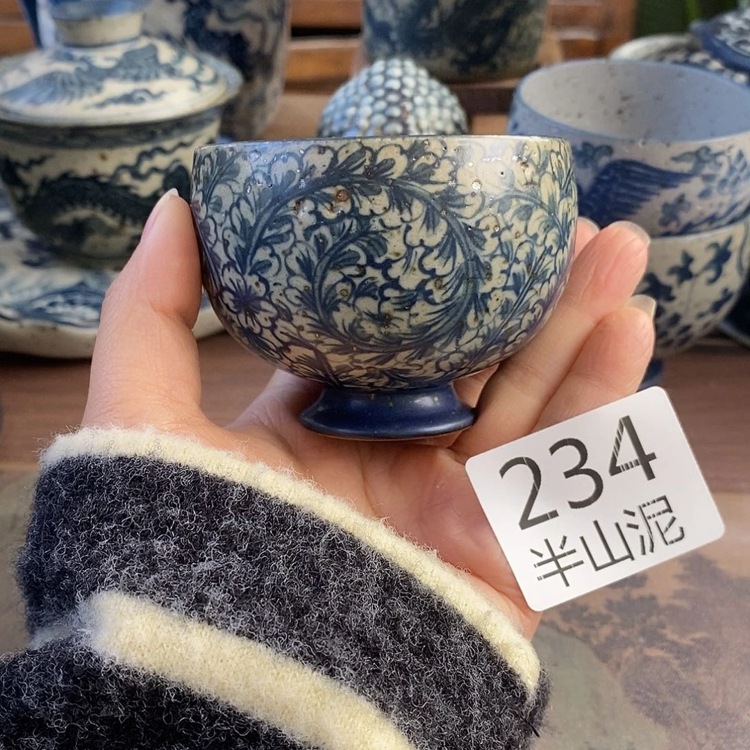 陶手工手绘青花高温陶瓷