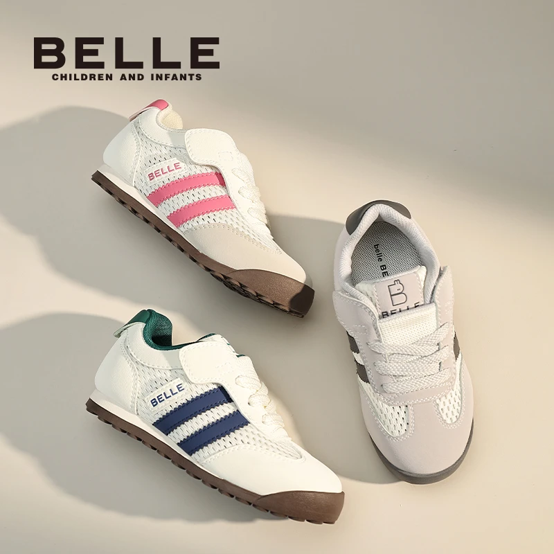 【小翅膀】百丽儿童春季新款男童网面休闲女童运动鞋德训鞋RK0010