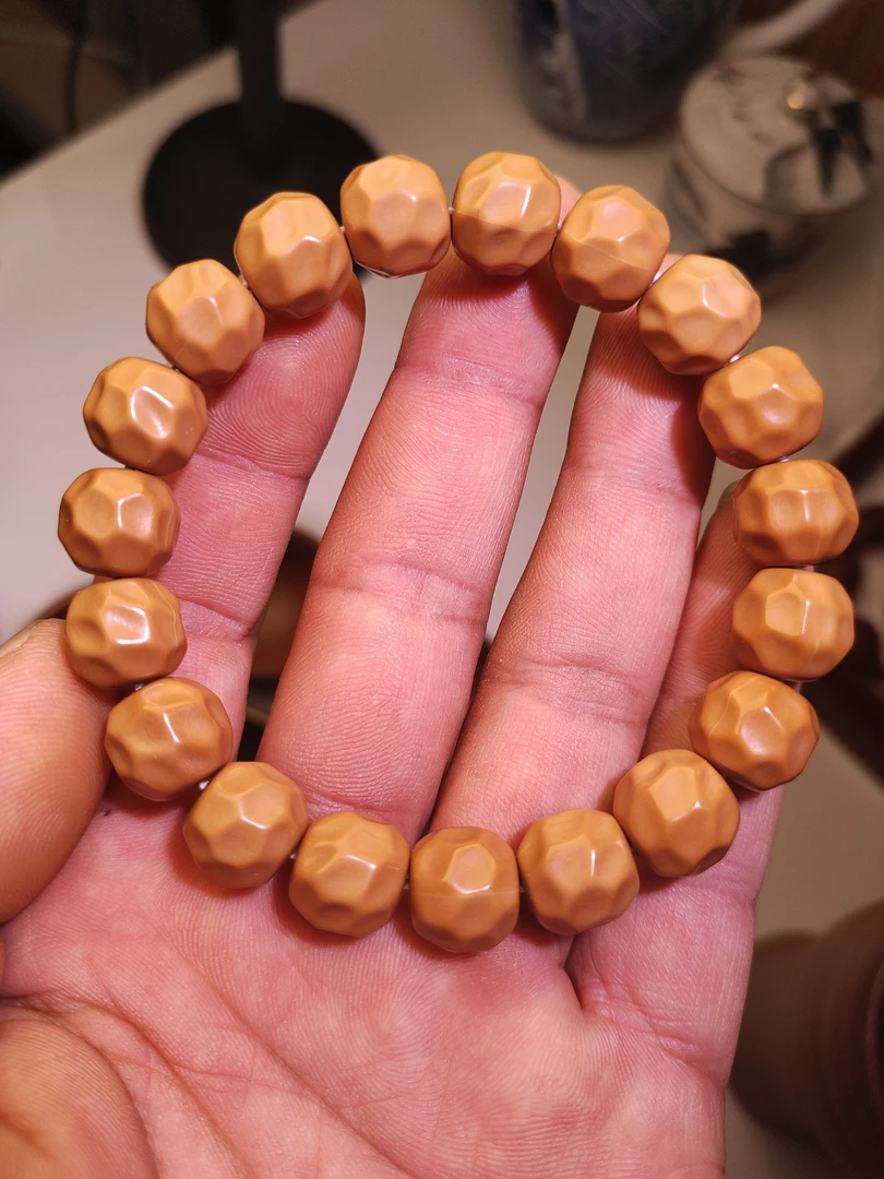 文玩手串猴头龙焰手工无相尺寸12-13高密度