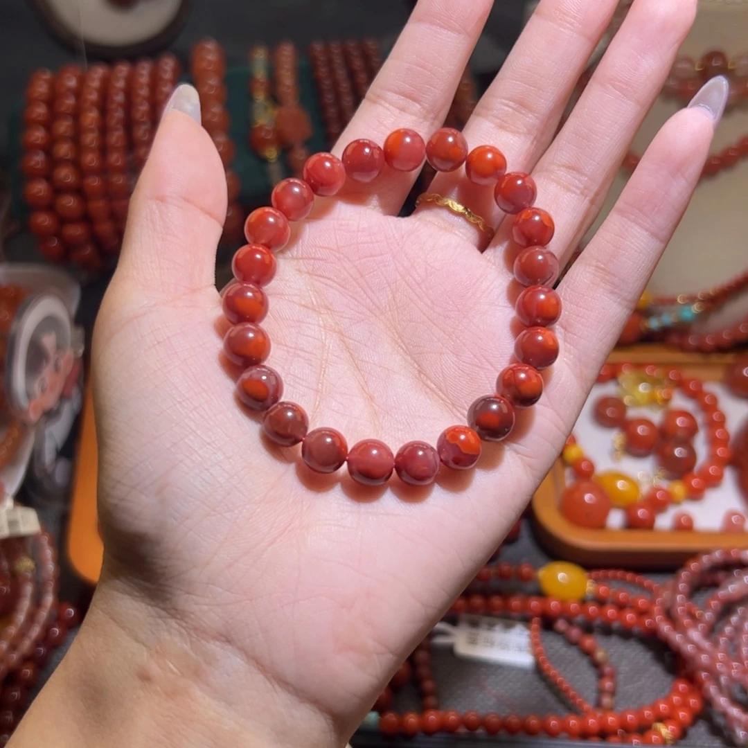 南红玛瑙未镶嵌手串8mm