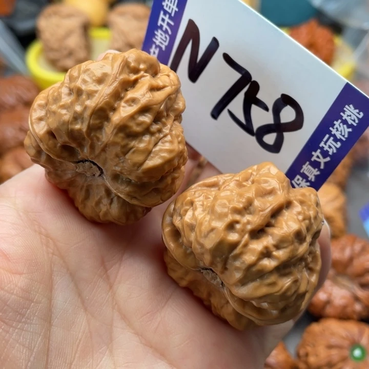 文玩核桃把件蛙蛙37尺