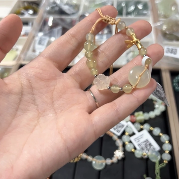 未镶嵌蛇纹石玉手镯⁰****࿐