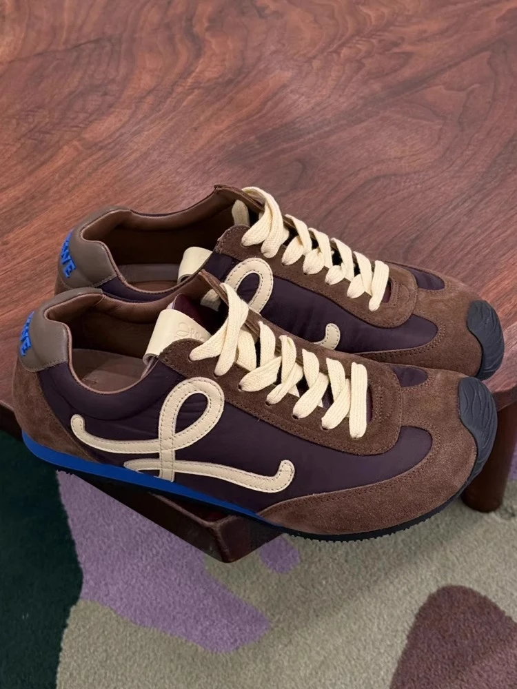 王一博同款不对称增高厚底大鞋头系带休闲风百搭阿甘德训鞋女