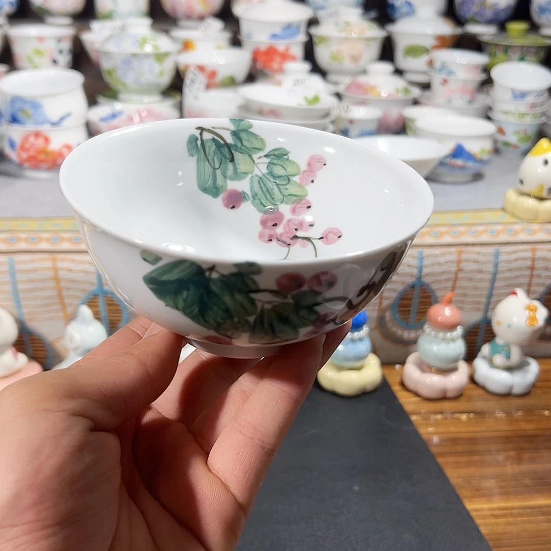景德镇手工手绘陶瓷5寸振德碗