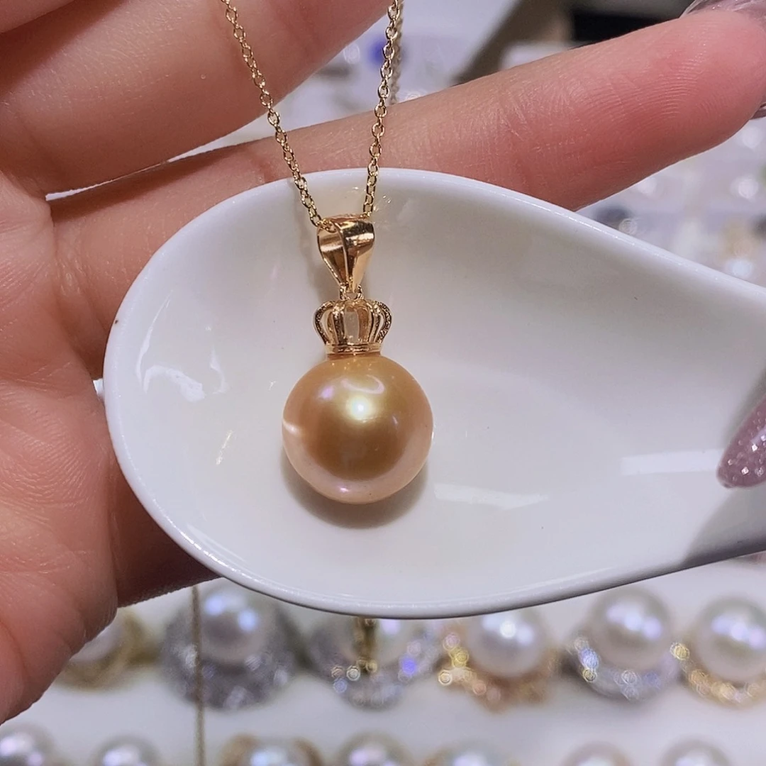 淡水珍珠颈饰银S925镶嵌