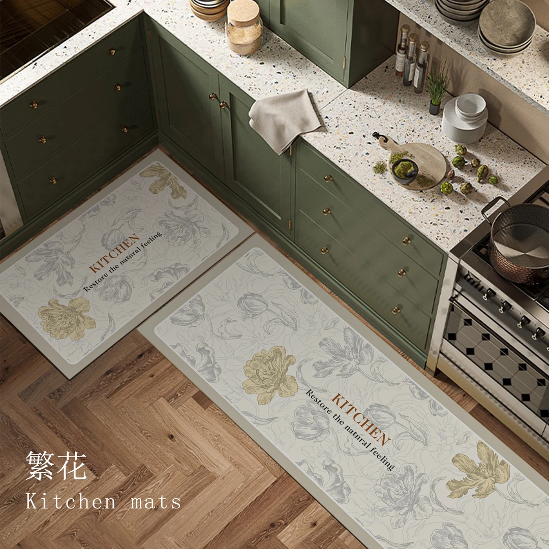 小团圆新款免洗厨房防滑吸水速干家用耐脏耐磨卫生间防滑垫