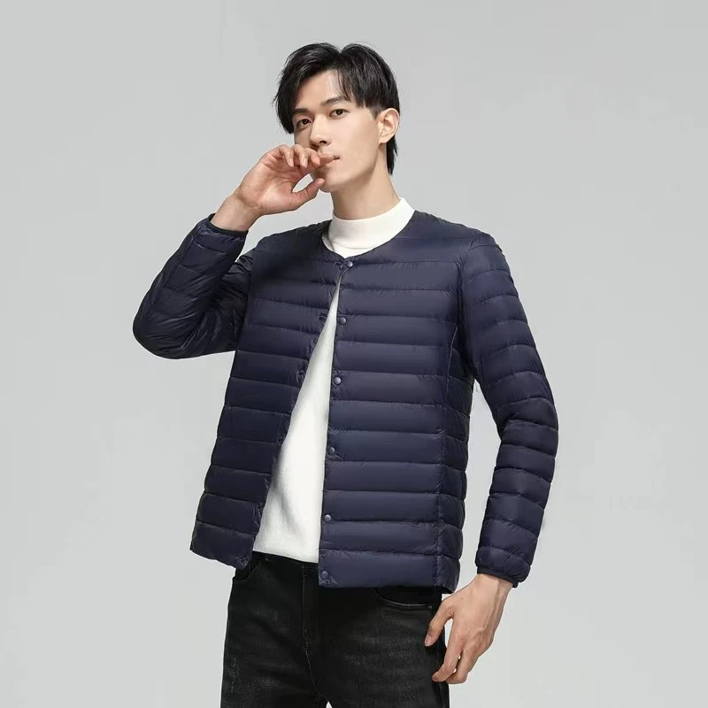 男款轻薄款内胆 气质休闲保暖冬季时尚百搭修身外套轻便简约