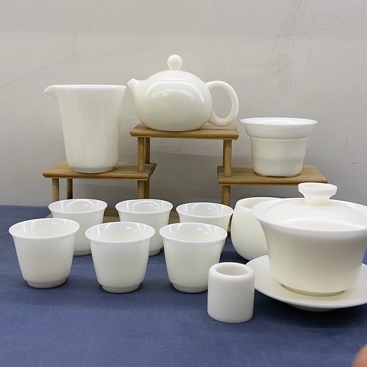 德化冰种玉瓷大套装