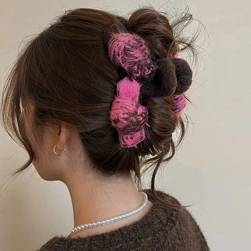 复古蝴蝶结后脑勺发夹鲨鱼夹发量大头发抓夹女2025新款高级感发饰