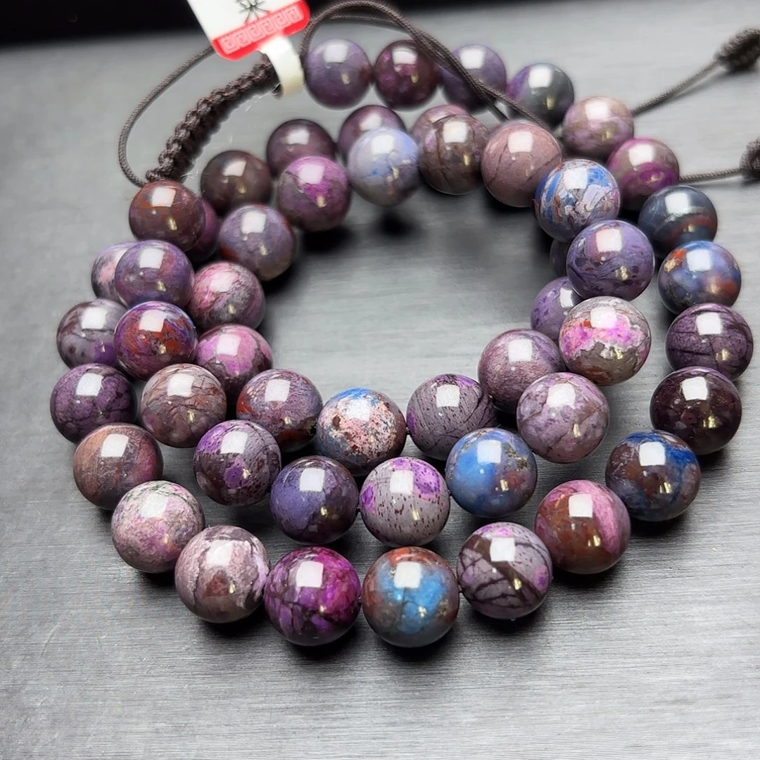 苏纪石（舒俱来）未镶嵌蓝紫风项链