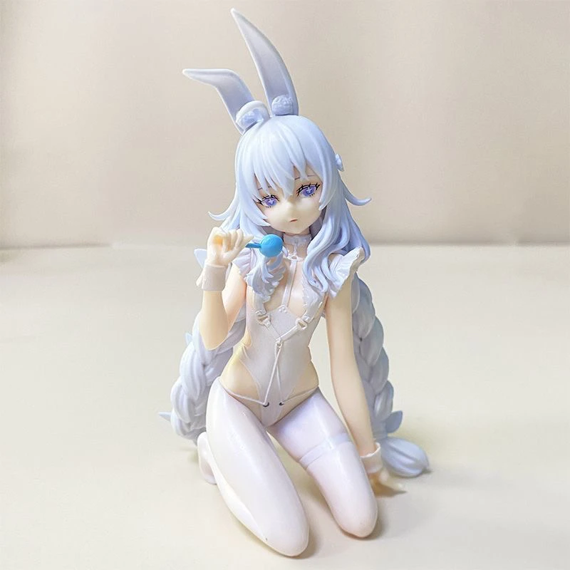 碧蓝航线跪姿恶毒号手办懒懒白兔动漫二次元兔女郎美少女模型