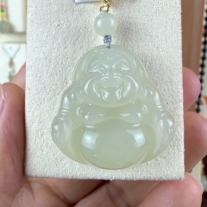 和田玉未镶嵌颈饰30mm厚版