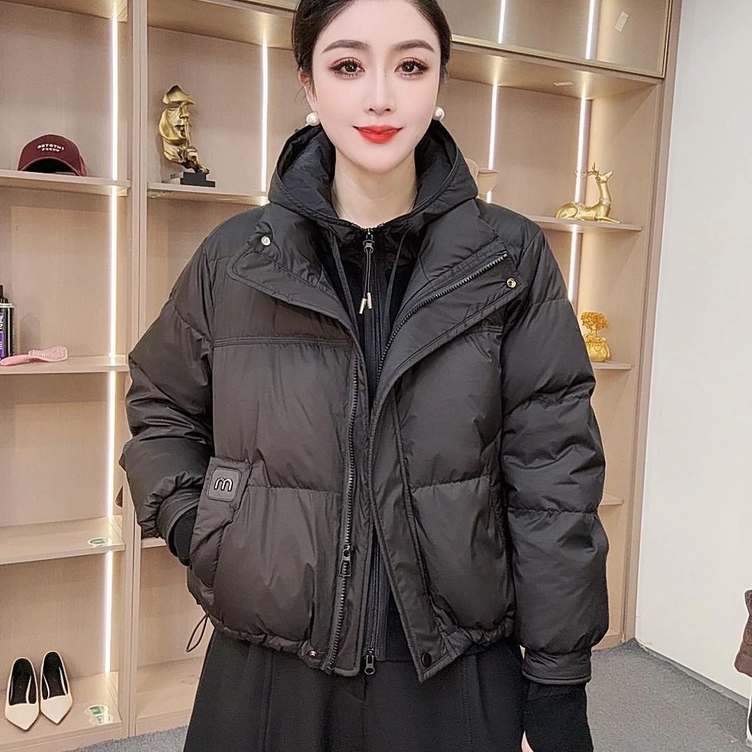 【众帆女装3】SML冬季时尚休闲短款立领潮流百搭轻奢羽绒服