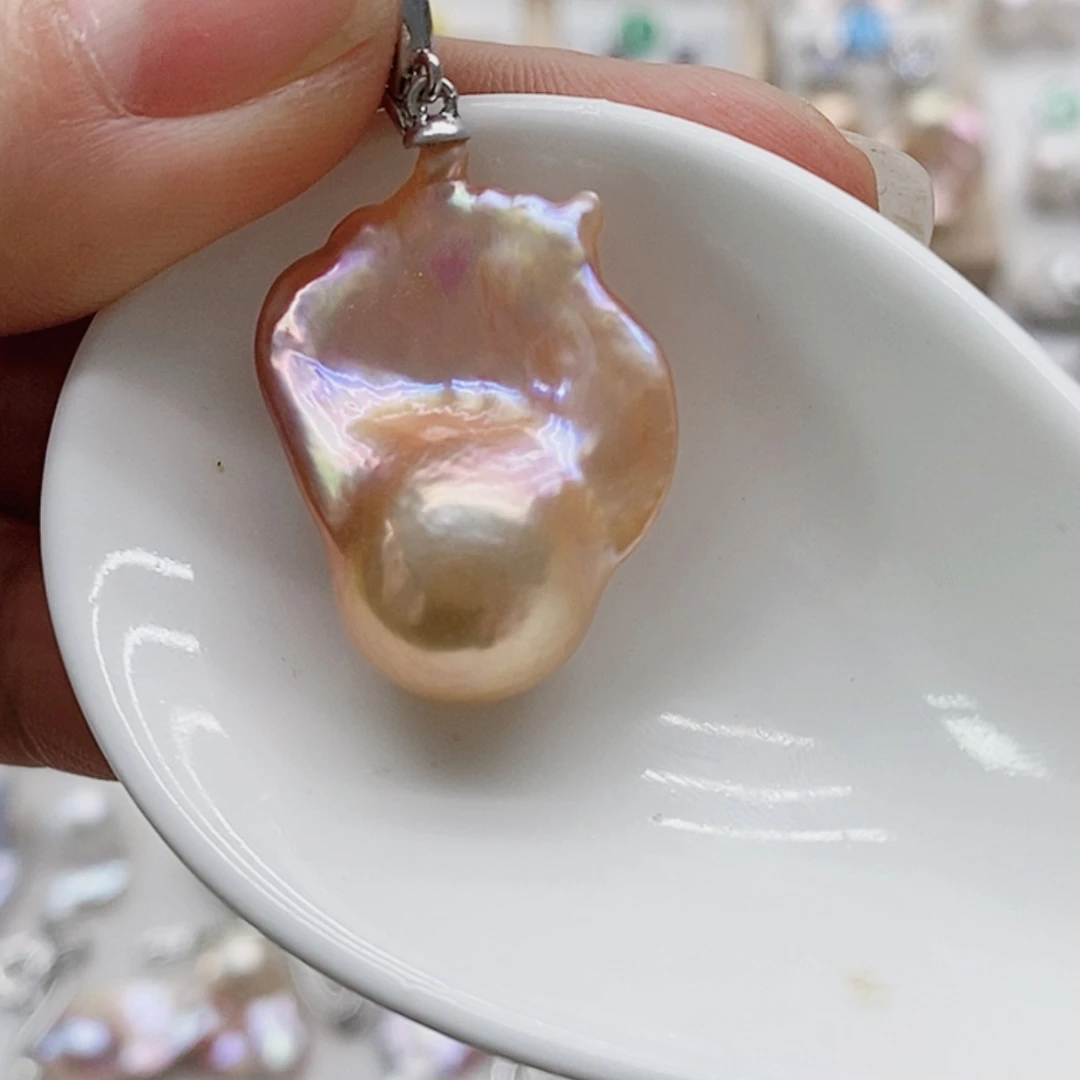 【闪购商品】淡水珍珠耳饰银S925镶嵌