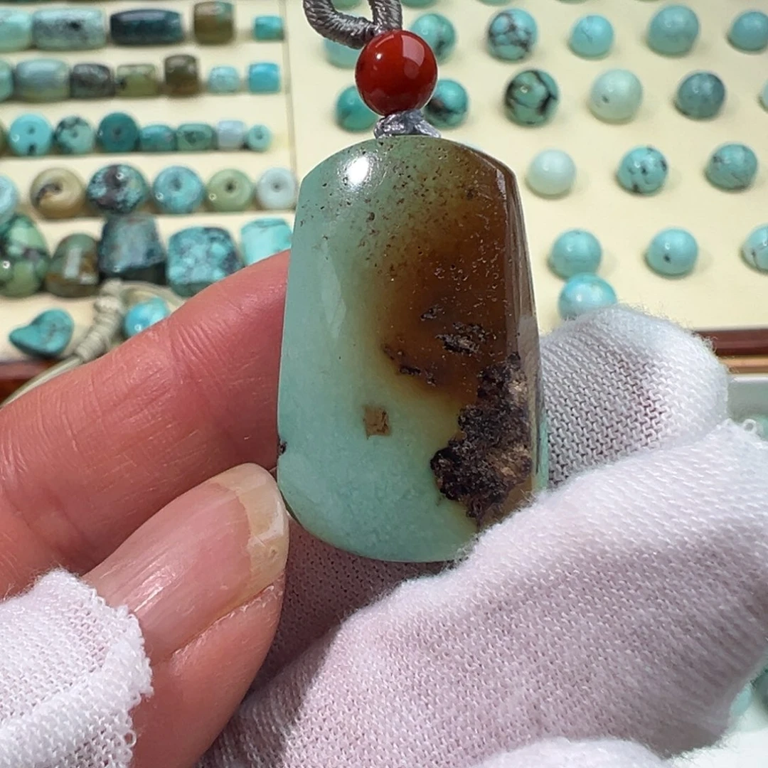 绿松石无事牌未镶嵌