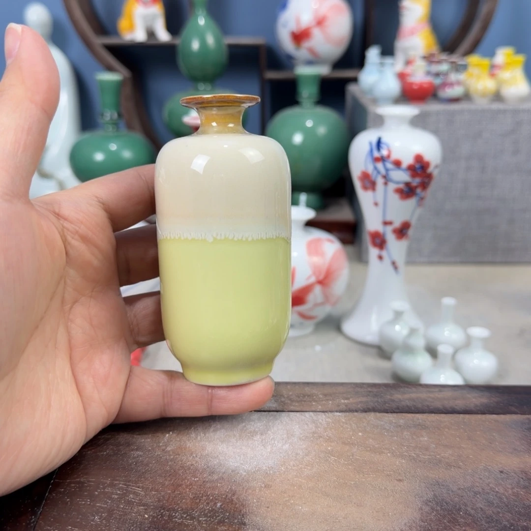 陶瓷手工小花器摆件