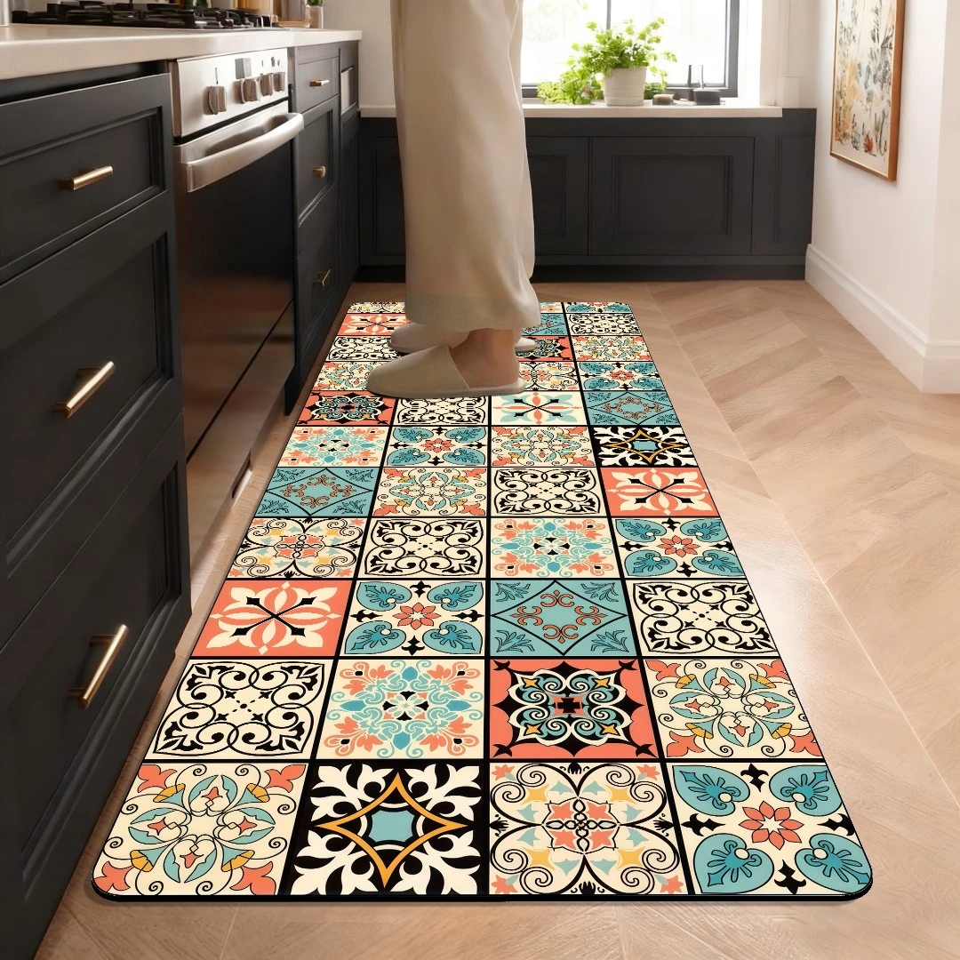 47【60*200】轻奢复古硅藻泥飘窗沙发毯一体式可裁剪地垫家居用品