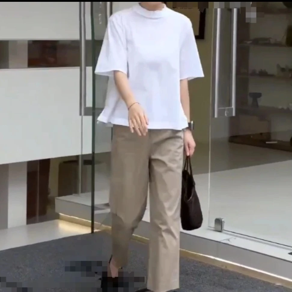 新款时尚洋气精品减龄显瘦百搭女装流行短袖T恤短袖