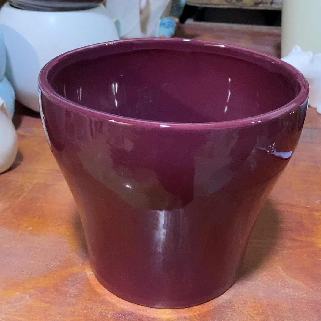 陶摆件陶盆有孔 瑕疵介意勿拍