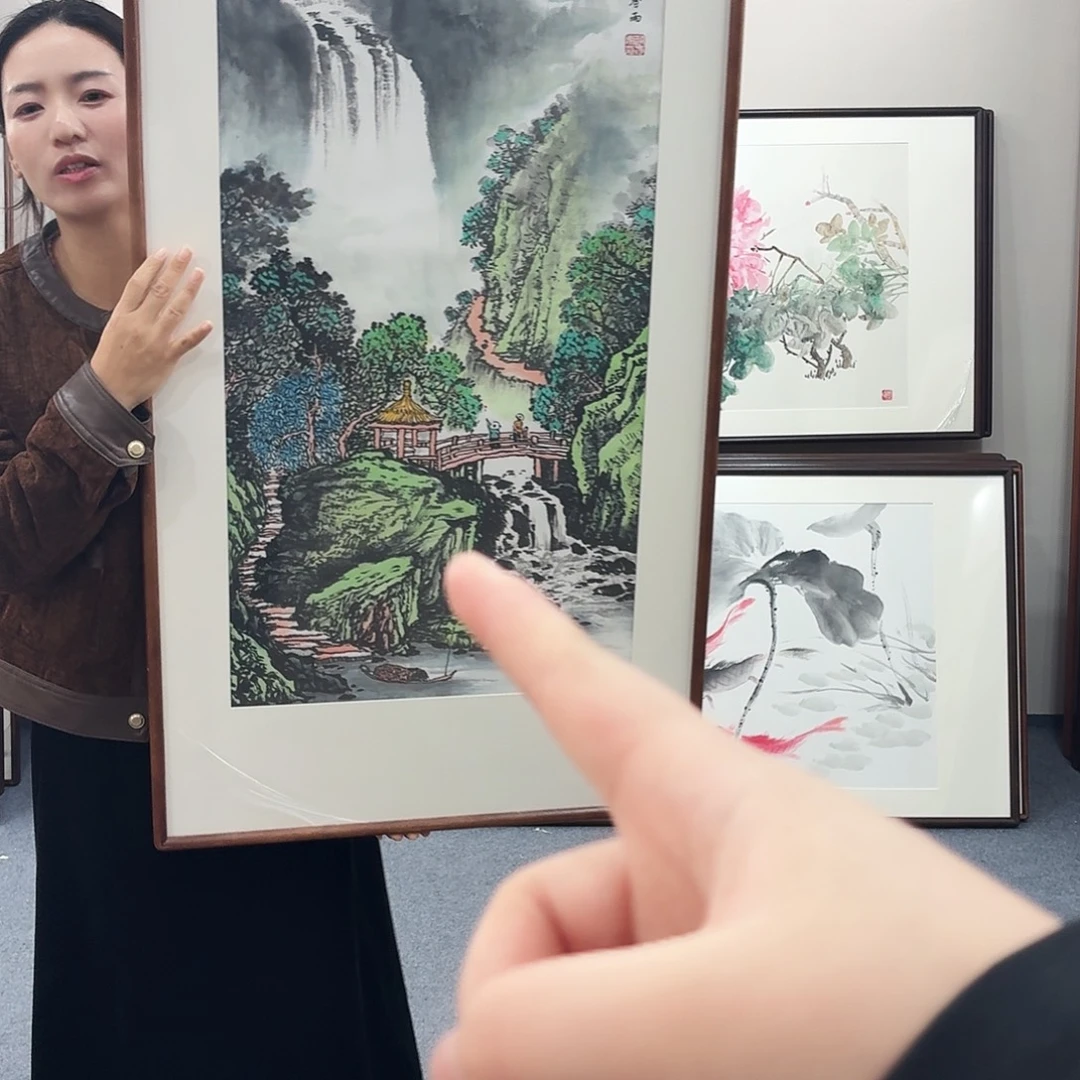 国画手绘作品120-60尺寸