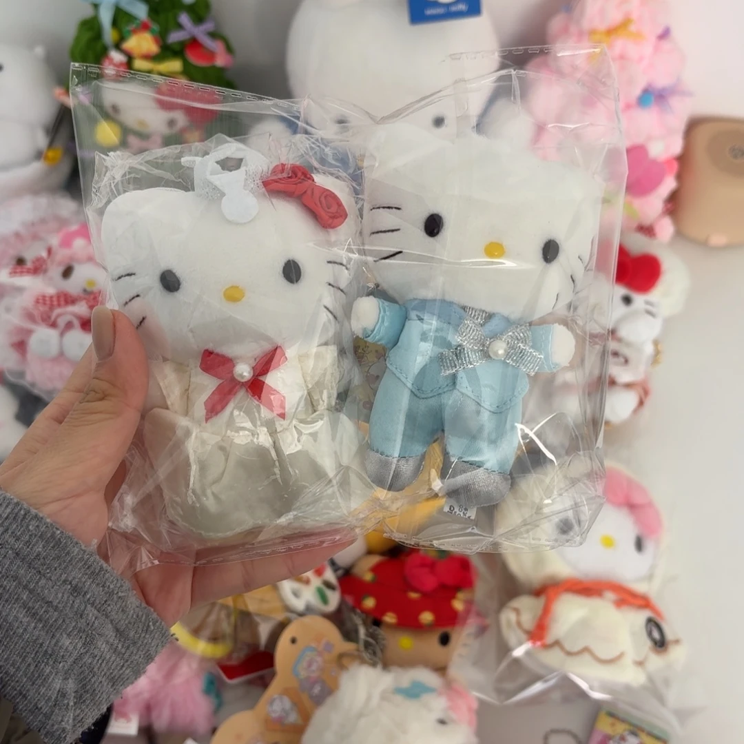 毛绒一对婚纱款kitty