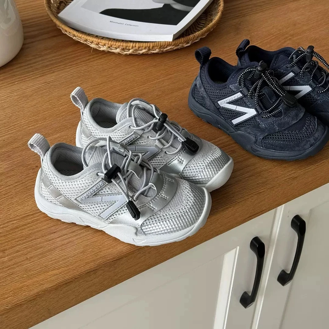 儿童运动鞋户外男童鞋2025女童网面透气机能小孩鞋子阿甘鞋夏季潮