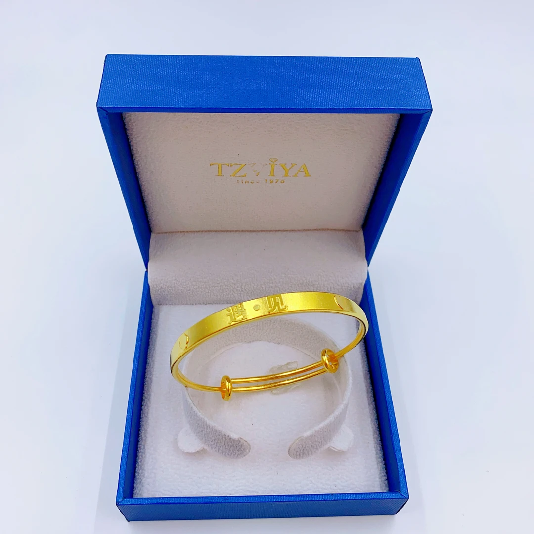 【中国金行甄选】大气轻奢高端精美国潮 合金爱心遇见推拉手镯